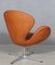 Vintage Leather Swan Chair by Arne Jacobsen for Fritz Hansen, Image 6