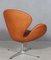 Vintage Swan Ledersessel von Arne Jacobsen für Fritz Hansen 6