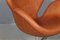 Silla Swan vintage de cuero de Arne Jacobsen para Fritz Hansen, Imagen 5