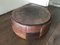 Vintage Leather Mini Pouf or Side Table 2