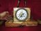 Reloj y lámparas estilo Imperio de bronce, años 20. Juego de 3, Imagen 7