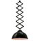 Lámpara colgante de tijera industrial vintage de hierro esmaltado, Imagen 5