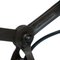 Vintage Black Enamel Industrial Iron Scissor Pendant Light, Image 6