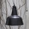 Vintage Black Enamel Bauhaus Light 4