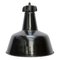 Lampe Bauhaus Vintage en Émail Noir 1