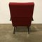 Adjustable Terra Red Fabric P40 Lounge Chair by Osvaldo Borsani for Tecno, 1950s 12