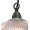 Industrial Glass Shade Hanging Light, 1950s 5