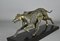 Art Deco French Greyhounds Sculpture by Plagnet, 1930s 3