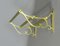 Brass Three Bar Wall-Hanging Rail, 1930s, Image 7