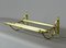 Brass Three Bar Wall-Hanging Rail, 1930s 6