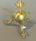 Antique French Brass Table Lamp with Serpent Feet, Image 5