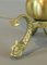 Antique French Brass Table Lamp with Serpent Feet 4