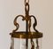 French Brass Triple Light Hall Lantern, 1920s 6