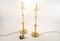 Vintage Gilded Brass Lamps by G.W. Hansen for Metalarte, Set of 2 7