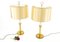Vintage Gilded Brass Lamps by G.W. Hansen for Metalarte, Set of 2, Image 3