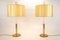 Vintage Gilded Brass Lamps by G.W. Hansen for Metalarte, Set of 2 9