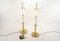 Vintage Gilded Brass Lamps by G.W. Hansen for Metalarte, Set of 2, Image 6