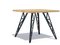 Kleiner Esstisch mit Tischplatte aus Eiche & gelaserten Stahlbeinen von Aljoscha Vogt für GUSTAV Möblierungen 1