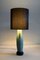 Mid-Century Ceramic & Silk Table Lamp by Pieter Groeneveldt, 1950s 5