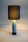 Lampe de Bureau Mid-Century en Céramique et Soie par Pieter Groeneveldt, 1950s 7
