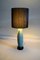 Mid-Century Ceramic & Silk Table Lamp by Pieter Groeneveldt, 1950s 7