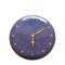 Cobalt Blue Ceramic Wall Clock, 1980s, Image 1