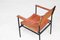 Chaise d'Appoint en Cuir et en Laiton, Italie, 1960s 5