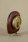 Teak & Brass Table Clock from Dugena, 1940s, Image 7