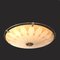 Italian Glass & Brass UFO Pendant Lamp, 1950s, Image 8