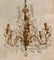 Vintage Crystal Chandelier with Murano Glass Pendants, Image 5