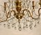 Vintage Crystal Chandelier with Murano Glass Pendants, Image 3