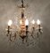 Vintage Crystal Chandelier with Murano Glass Pendants, Image 2