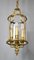 Vintage French Bronze Four Light Hall Lantern 11