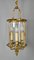 Vintage French Bronze Four Light Hall Lantern 10