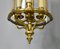 Vintage French Bronze Four Light Hall Lantern 5