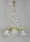 French Three Arm Ceiling Light, 1930s, Image 9