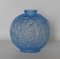 Art Deco Blue Glass Vase from Espaivet, 1920s 4