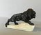 Sculpture de Lion Vintage en Plâtre de Biagioni 1