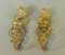 Antique French Brass Curtain Tie Backs, Set of 2 1