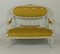 Antique Louis XVI Style French Sofa & Armchair Set 2