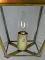 Vintage French Glazed Brass Hanging Lantern, Image 7