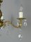 French Chandelier & Matching Wall Sconces, 1950s, Set of 3 8