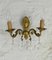 French Chandelier & Matching Wall Sconces, 1950s, Set of 3 13