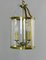 Vintage French Brass Twin Light Hall Lantern, 1930s 6