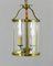 Vintage French Brass Twin Light Hall Lantern, 1930s 2