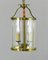 Vintage French Brass Twin Light Hall Lantern, 1930s, Image 2
