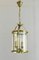 Vintage French Brass Twin Light Hall Lantern, 1930s 4