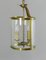 Vintage French Brass Twin Light Hall Lantern, 1930s, Image 8