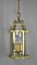 Große Französische Vintage Vier Leuchten Laterne aus Bronze 6