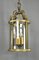 Large Vintage French Bronze Four Light Hall Lantern 2